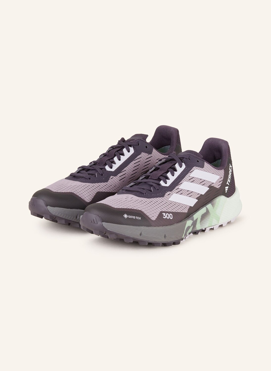 

Кроссовки для бега по пересеченной местности terrex agravic flow 20 gtx adidas TERREX, цвет ROSÉ/SCHWARZ/HELLLILA