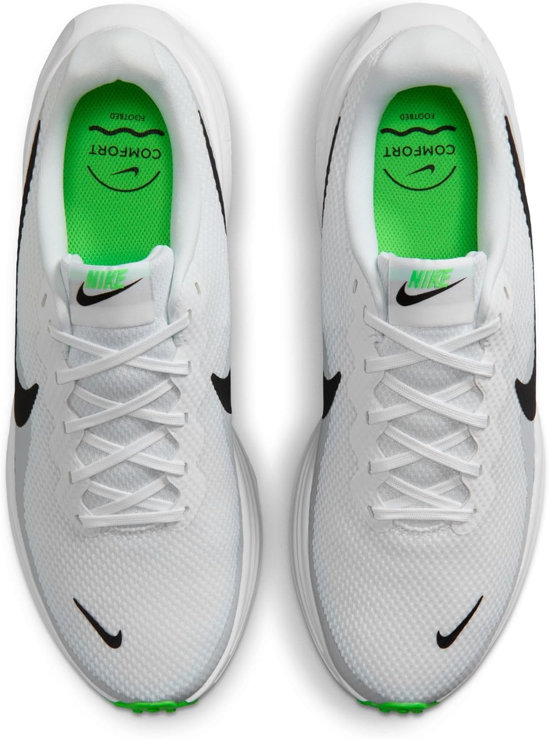 Мужские кроссовки для бега по шоссе Nike Revolution 8, белый/черный/синий — фото 3