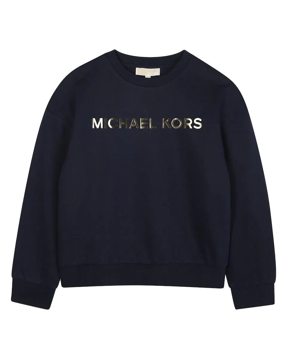 

Хлопковая толстовка для девочки Michael Kors, черный