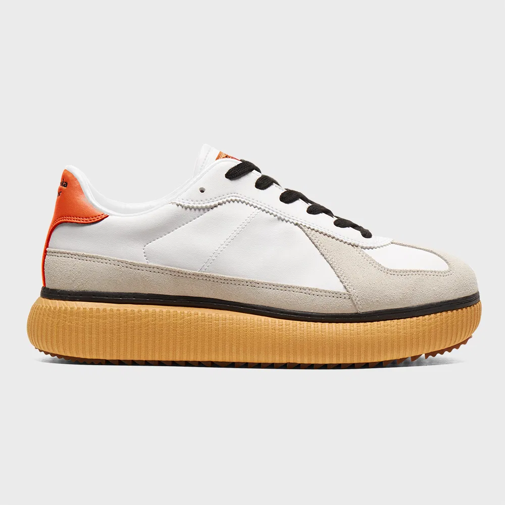 Мужские низкие кроссовки Delicity белые с красным от Onitsuka Tiger