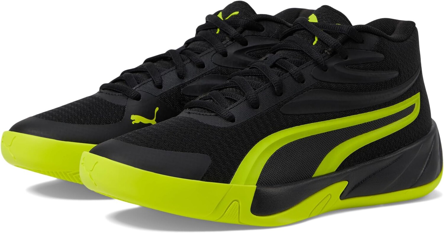 

Кроссовки PUMA Kids Court Pro, цвет PUMA Black-Electric Lime