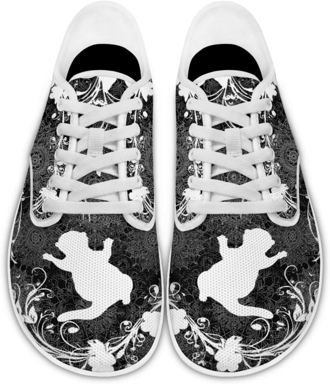 

Кроссовки для женщин и мужчин с широким носком, нулевая посадка, минималистичные, комфортные для тенниса, офиса и повседневной носки Pointodoor, Otter Boho Mandala Print