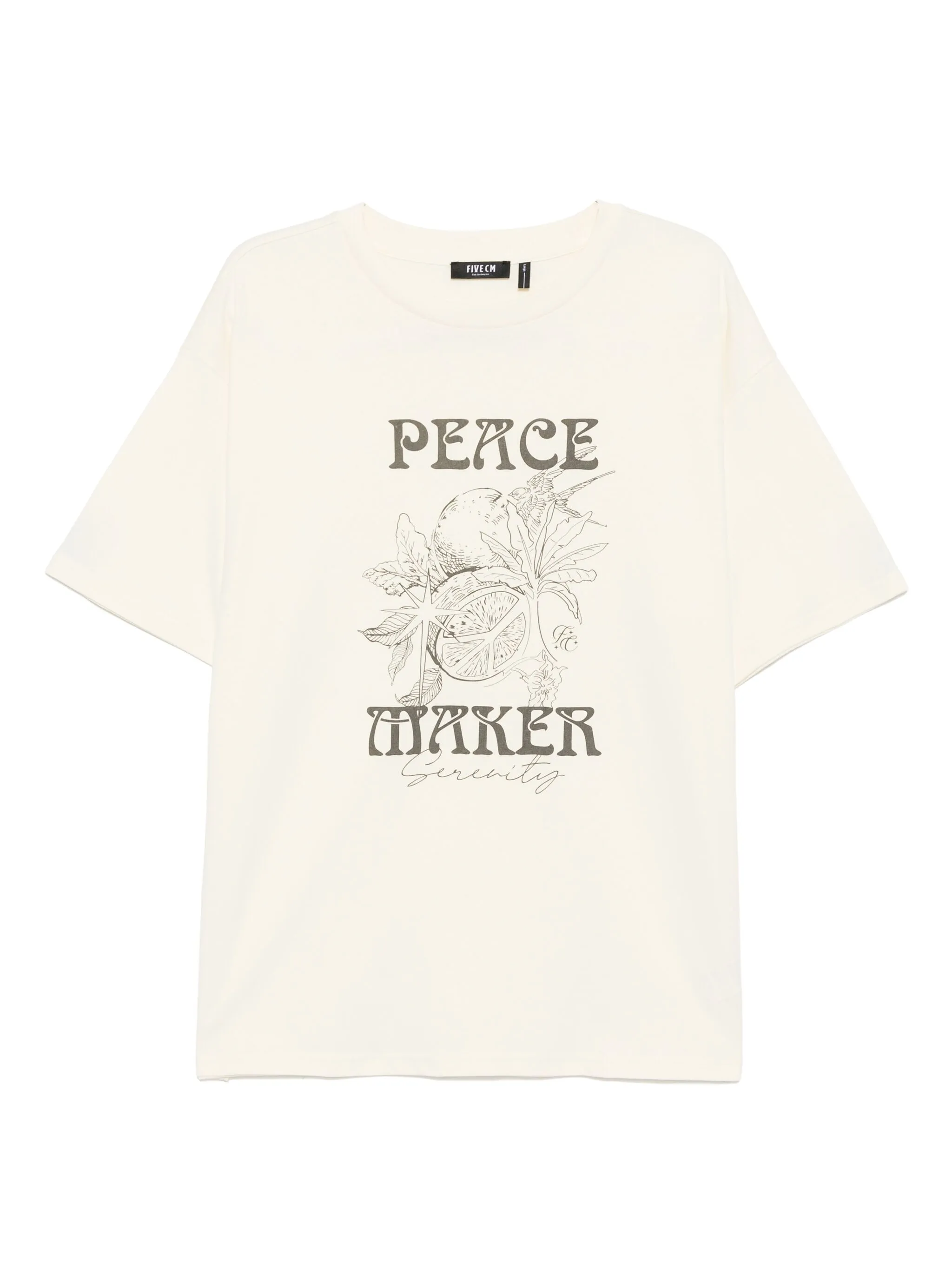 

Футболка с графичным принтом Five Cm, желтый