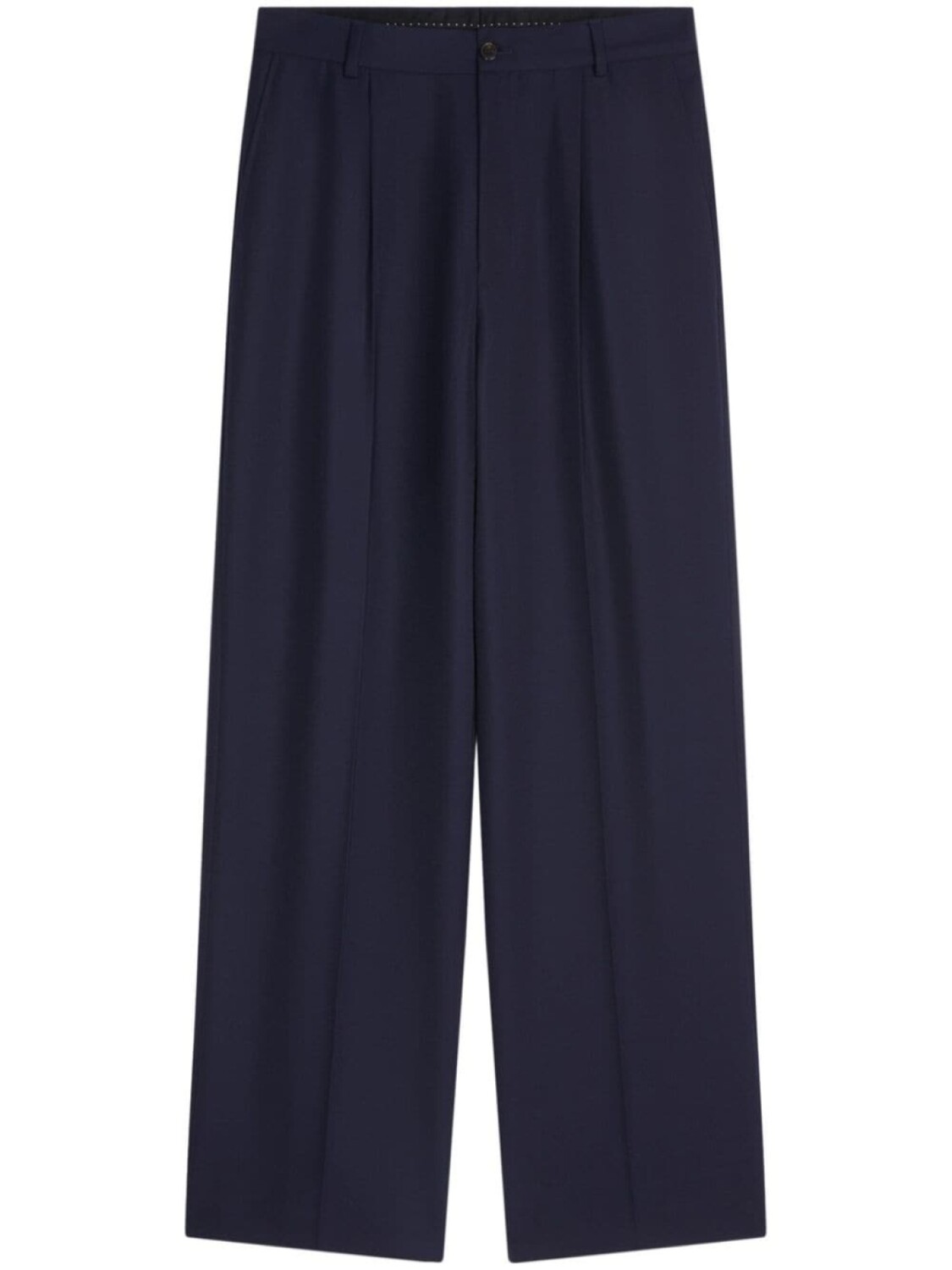 

DRIES VAN NOTEN шерстяные плиссированные брюки, синий