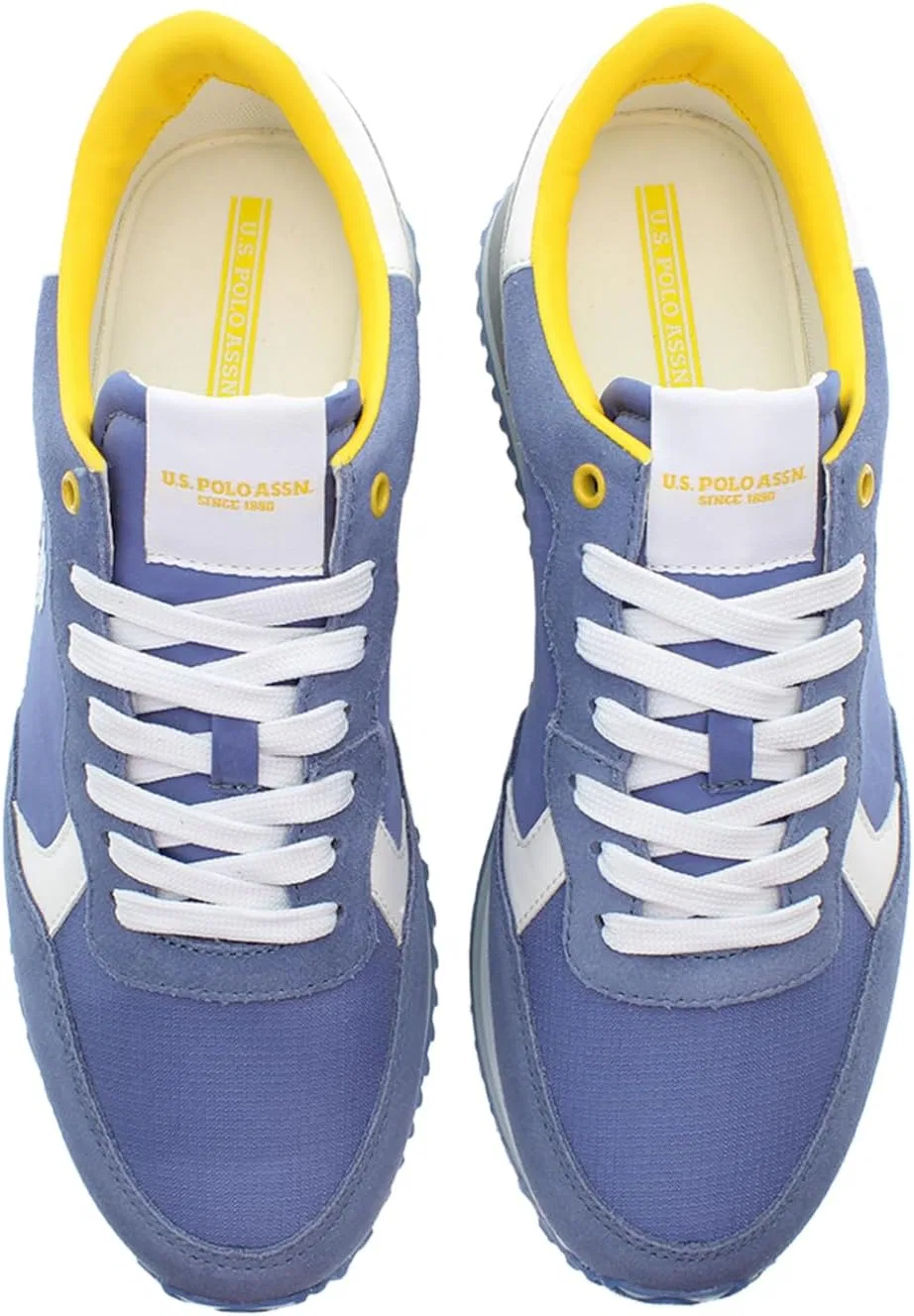 Мужские текстильные кроссовки US Polo Assn. CLEEF006M/5NS1 U.S. Polo Assn., Light Blue, White, Grey, Yellow — фото 2