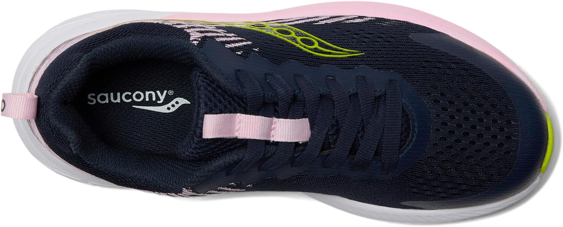 Кроссовки Saucony Kids Hurricane KDZ, цвет Navy/Pink — фото 2