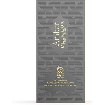 Amber Deliceux 100 мл мужские духи Edp спрей цитрусовые свежие ноты с теплыми янтарными и пряными аккордами, Parfum De Luxe Collection — фото 3