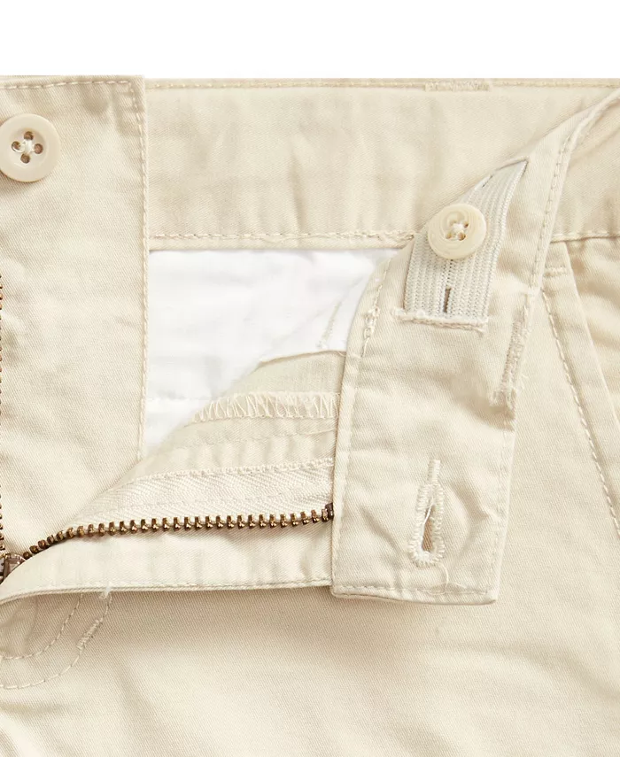 Детские и мальчиковые эластичные карго-шорты из твила Polo Ralph Lauren, коричневый/бежевый — фото 3