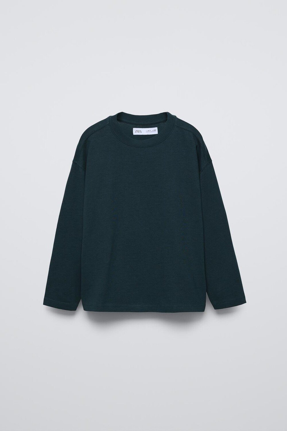 

Базовая футболка ZARA, средне-синий