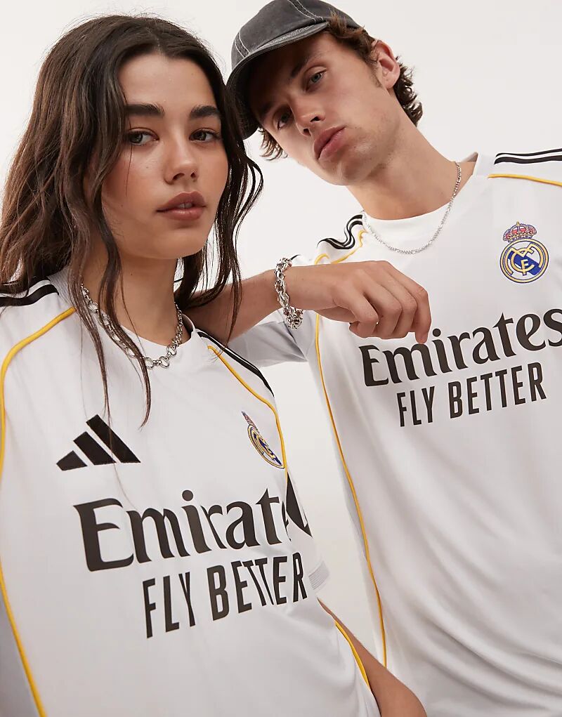 Домашняя футболка adidas Football Real Madrid 25/26 белого цвета Adidas Performance — фото 3