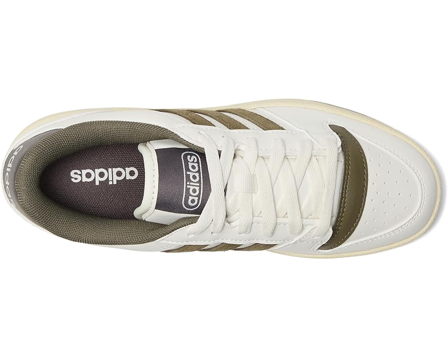 Кроссовки adidas Kids Break Start Shoes, цвет White/Olive Strata/Charcoal — фото 2