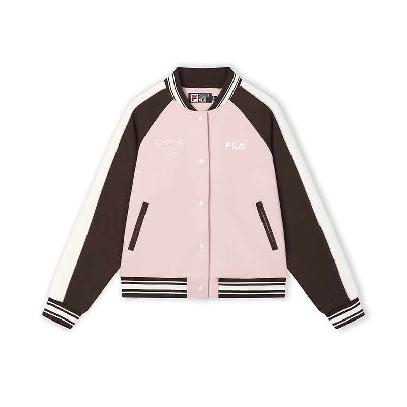

FILA Бейсбольная куртка женская дымчато-розовая, Smoke Pink