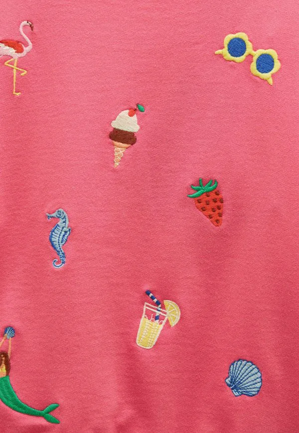Толстовка с круглым вырезом и рукавами с оборками Joules, Pink — фото 3