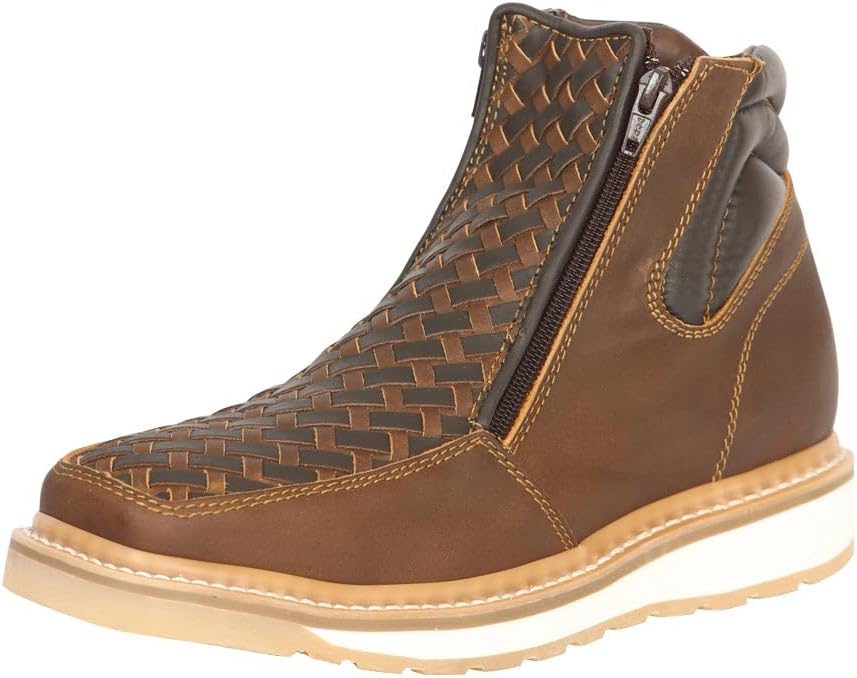 

Мужские ботинки на щиколотку El General с молнией из ткани Petatillo - Crazy/Graso Tan/Moka Generic, мультиколор