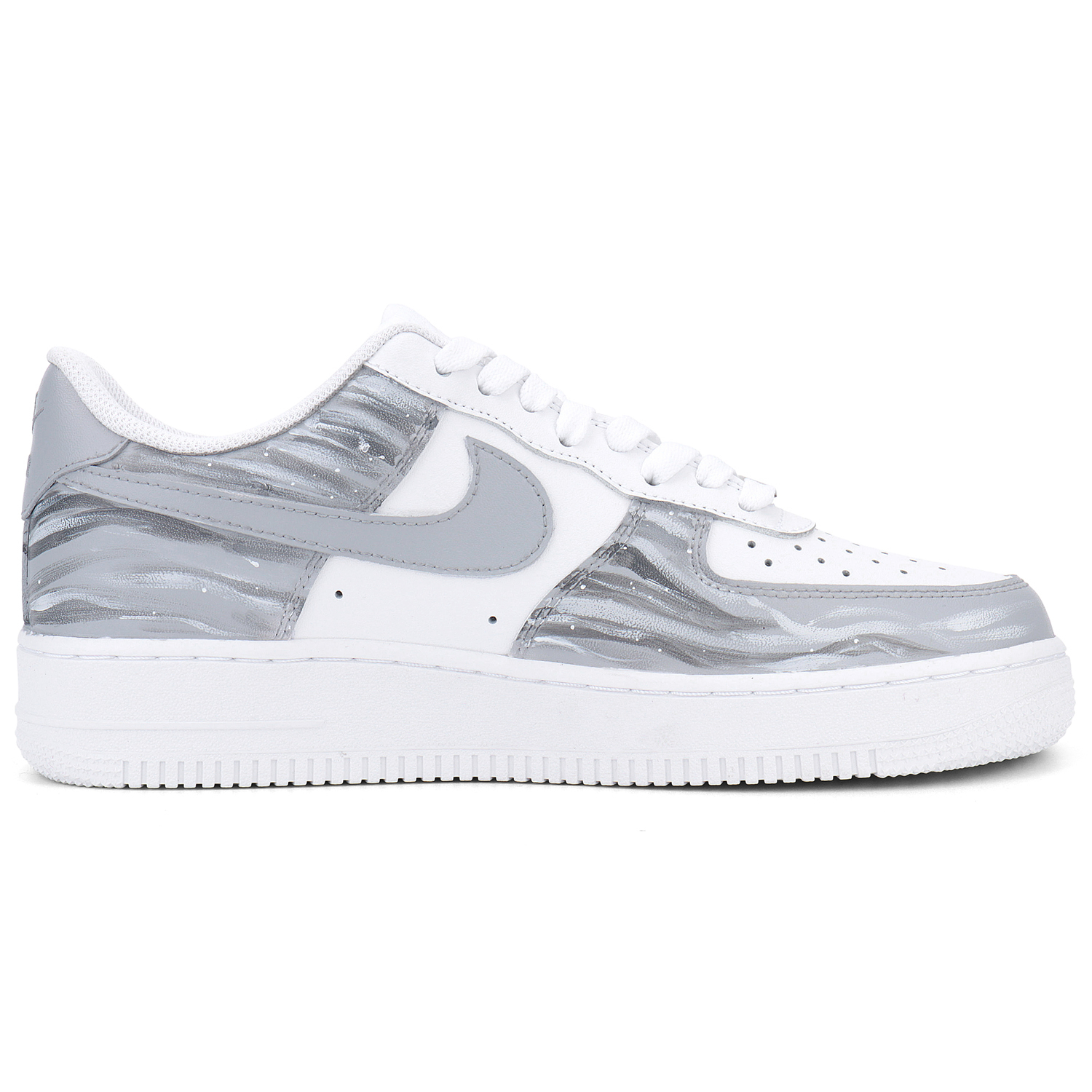 Nike Кроссовки Air Force 1 с амортизацией, противоскользящим покрытием, низкие, для скейтбординга, унисекс, серый — фото 4