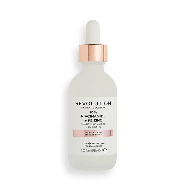 

Укрепляющая сыворотка 10% Niacinamide + 1% Zinc Revolution Skincare, 60 ml