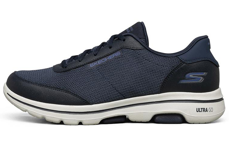 

Кроссовки Go Walk 5 для бега мужские с низким верхом темно-синие Skechers