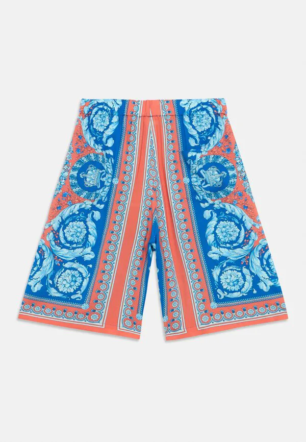 Шорты унисекс giavanese с принтом в стиле барокко Versace, Blue/Apricot Milk — фото 2