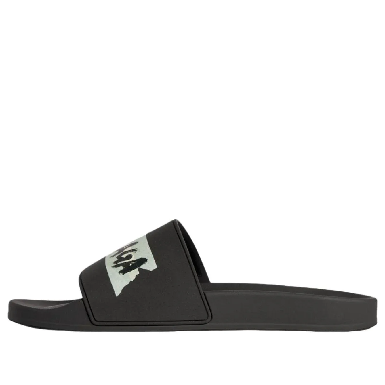 Сандалии-шлепанцы Balenciaga Pool Slide Sandal 'Black White'