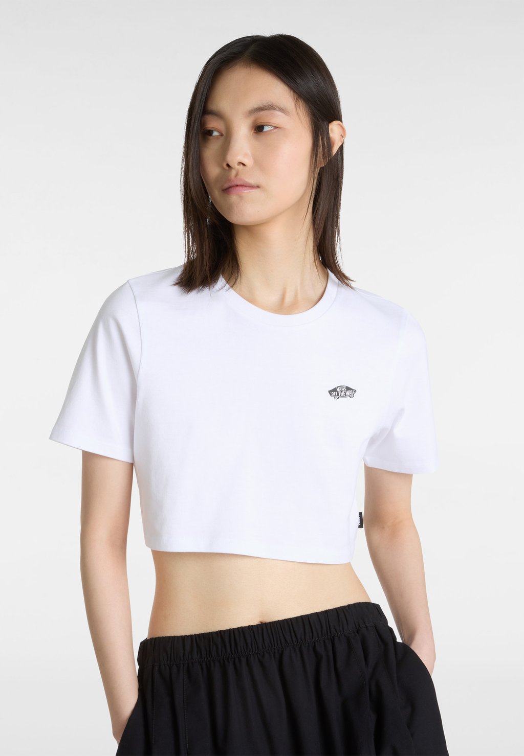 

Базовая футболка STYLE 76 II CROP CREW Vans, белый