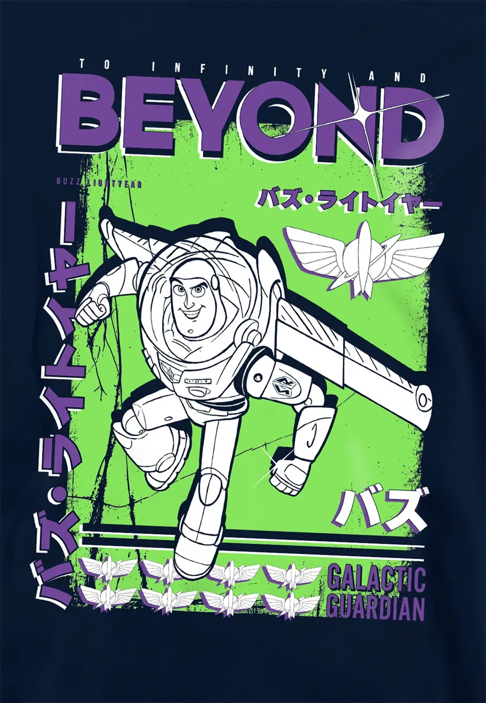 Детский худи Disney Buzz Galactic Guardian, темно-синий, темно-синий — фото 2