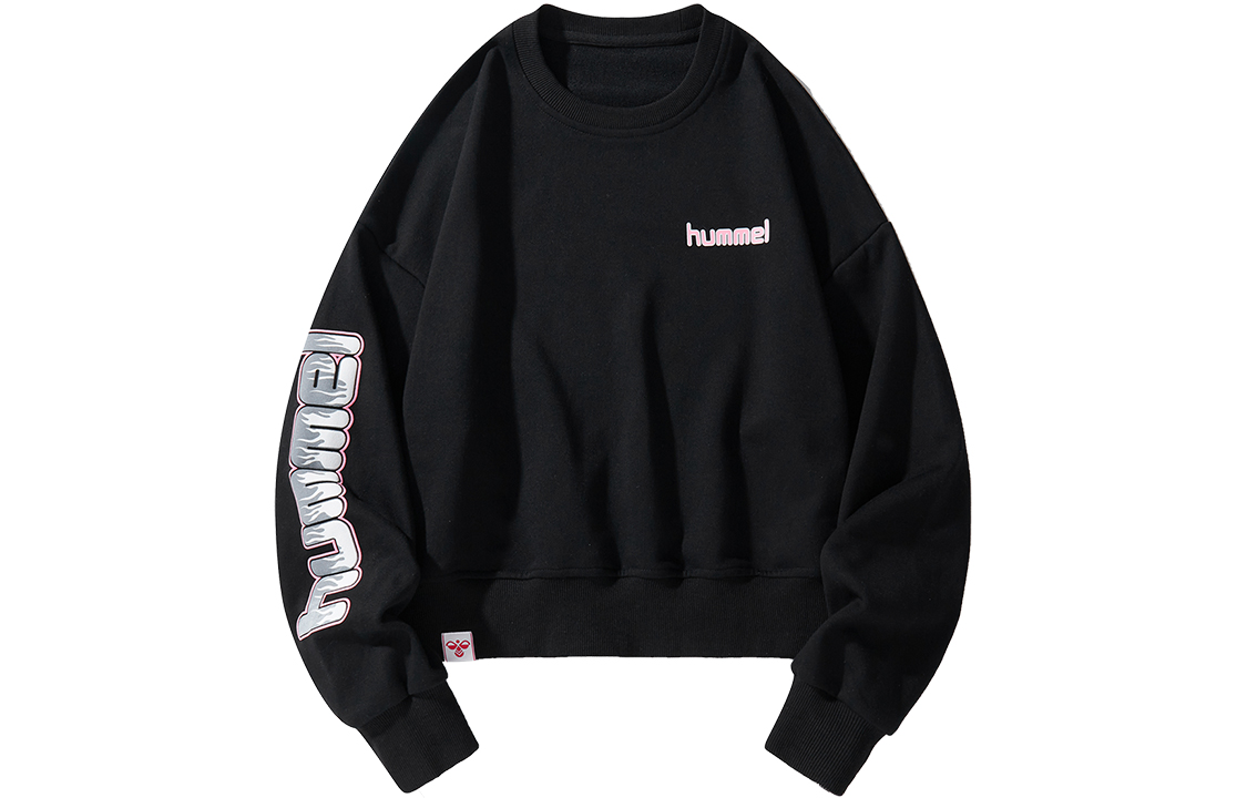 

Женская толстовка свободного кроя с круглым вырезом, весна-осень Hummel, розовый