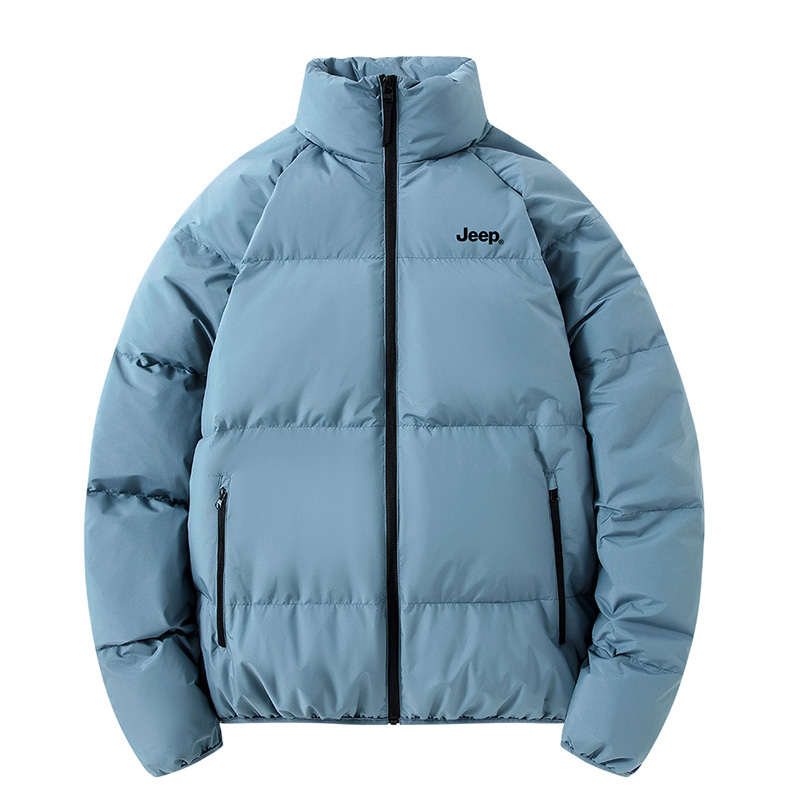 

Пуховик Unisex с воротником стойкой утепленный Jeep, светло-синий