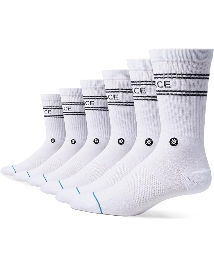 

Носки Stance Basic Crew 6-Pack, белый