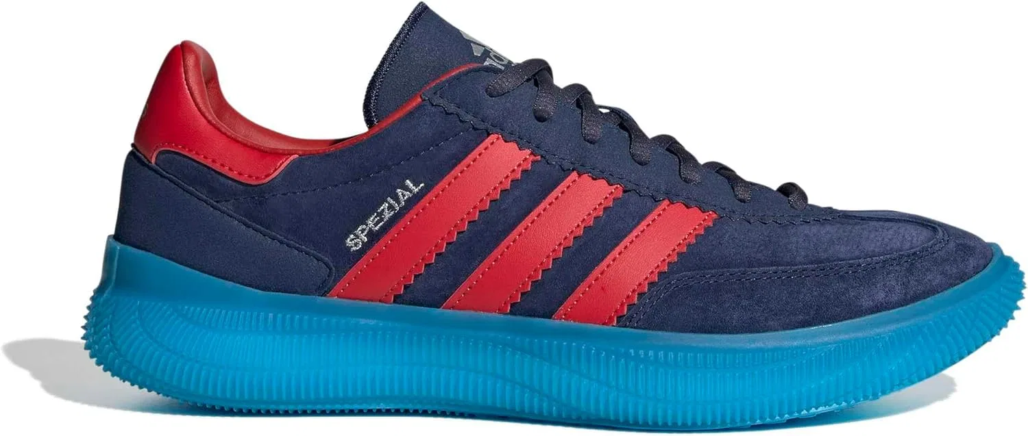 Мужские кроссовки Adidas Hb Spezial Pro для игры в помещении, спортивная обувь, Team Navy Blue Team Colleg Red Silver Met — фото 2