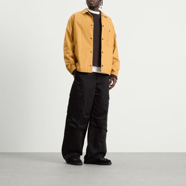 Рубашка-куртка из хлопка рипстоп с двойным покрытием Stone Island, Mustard — фото 4