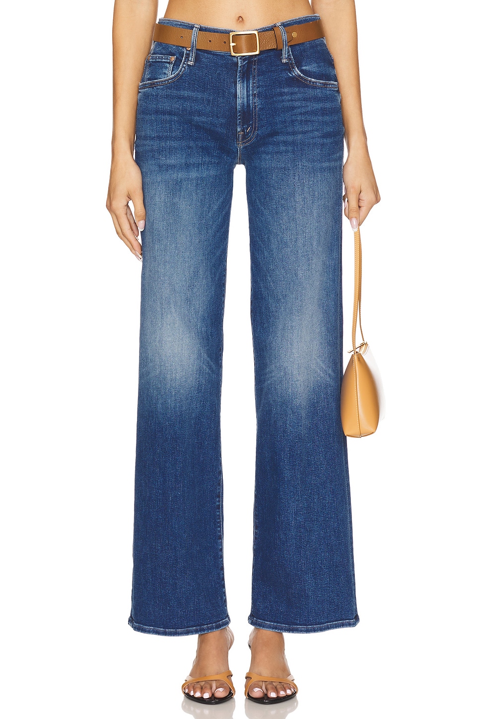 Mother Mid Rise Maven Sneak, over the top