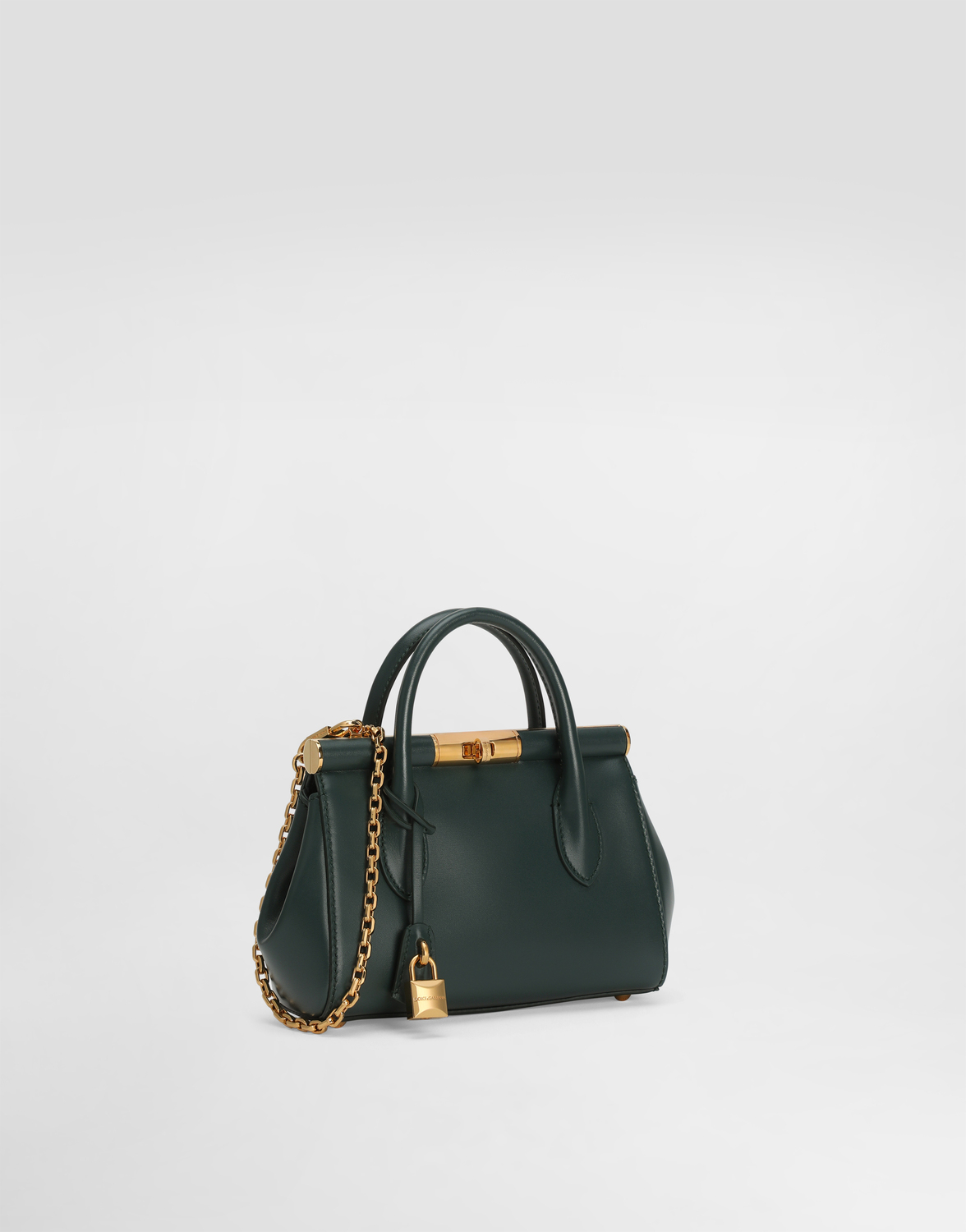 Мини-сумка Marlene day из телячьей кожи palmellato DOLCE & GABBANA, зеленый — фото 3