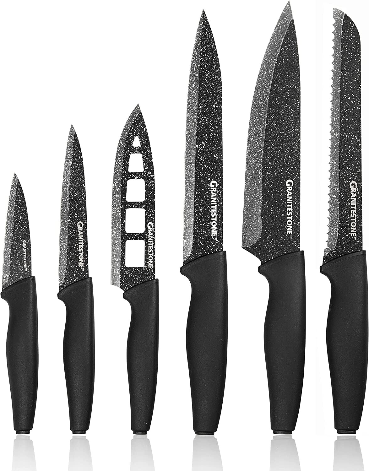

Набор ножей Granitestone Nutriblade 6 ножей, черный
