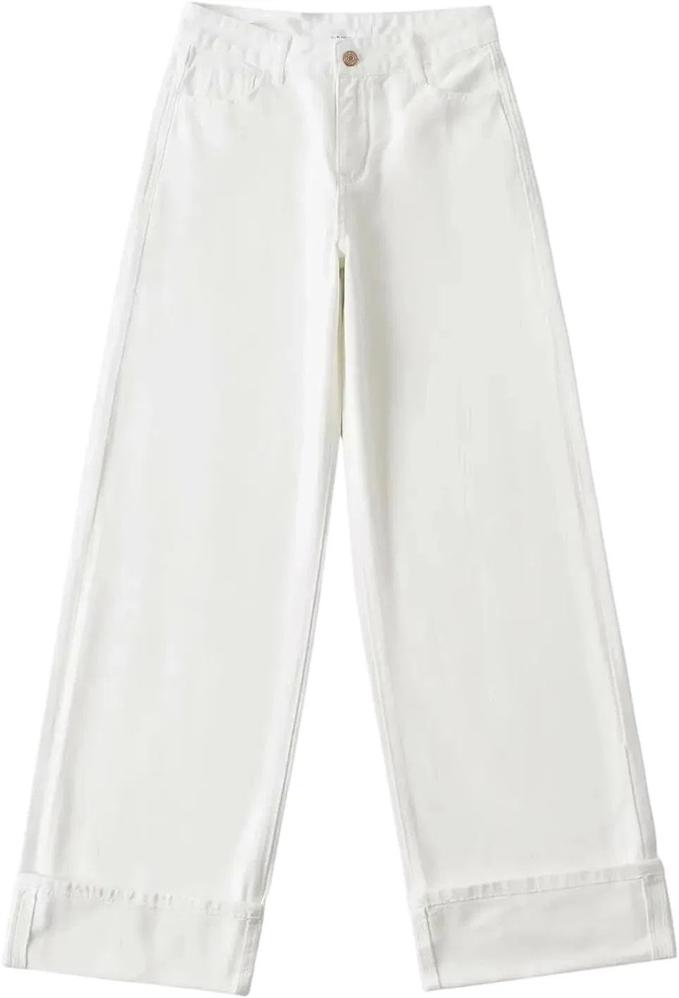 Джинсы свободные, Women's Street Baggy Jeans, белый