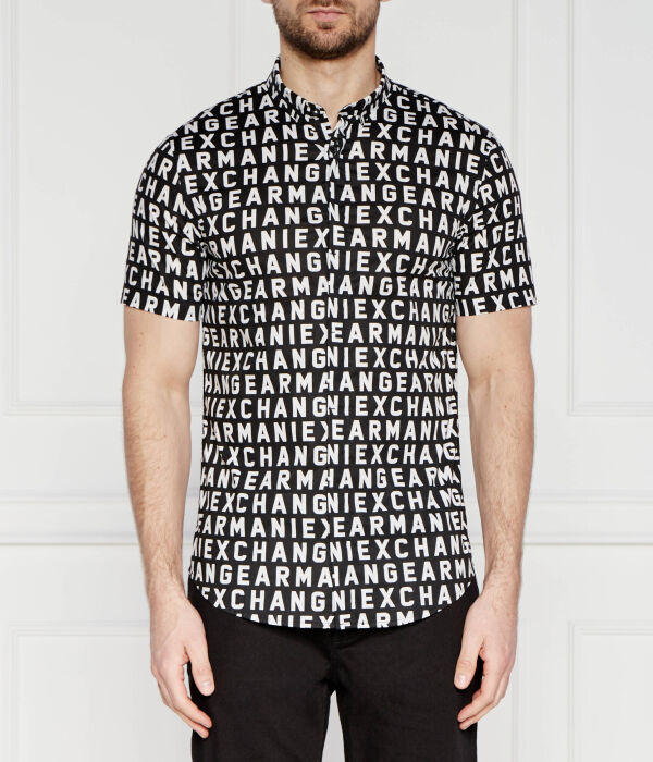 

Рубашка Slim fit Armani Exchange, черный
