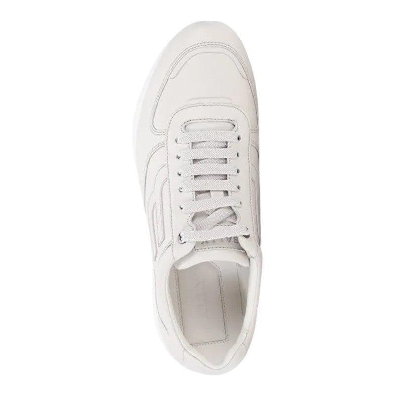 Мужские кроссовки Bally Gismo 6239589 Dusty White Calf Plain Leather Sneakers — фото 2