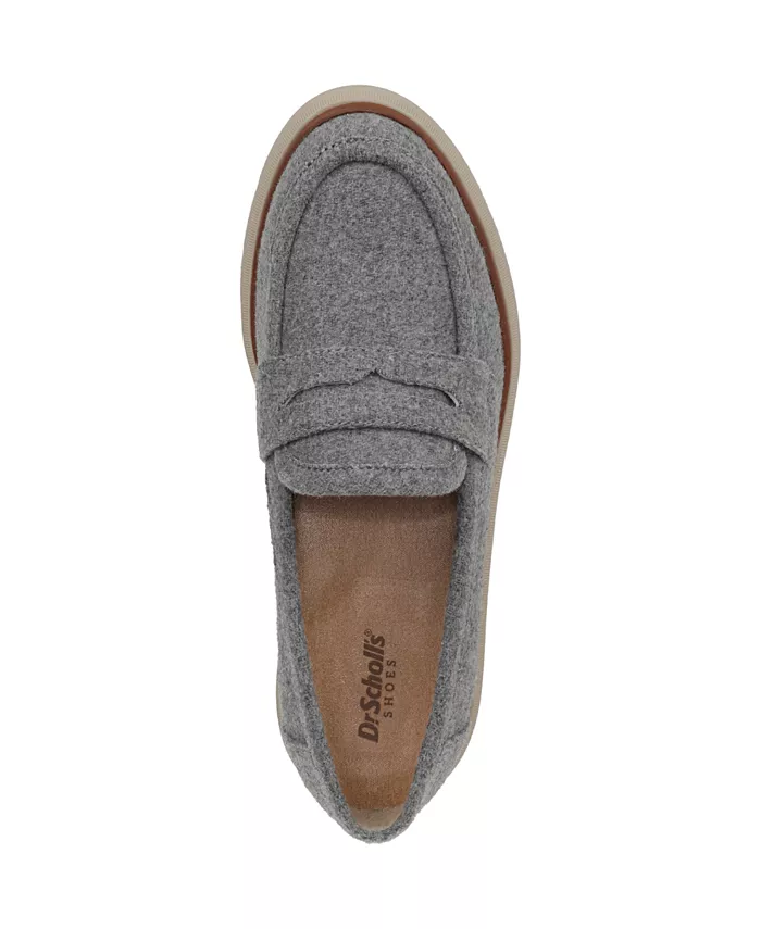 Женские лоферы Nice Day Max на платформе с массивной подошвой Dr. Scholl's, серый — фото 4