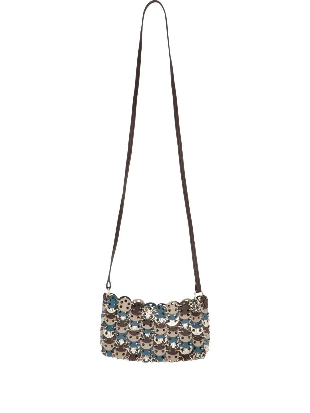 

Сумка через плечо с дисковым декором Rabanne, серебряный