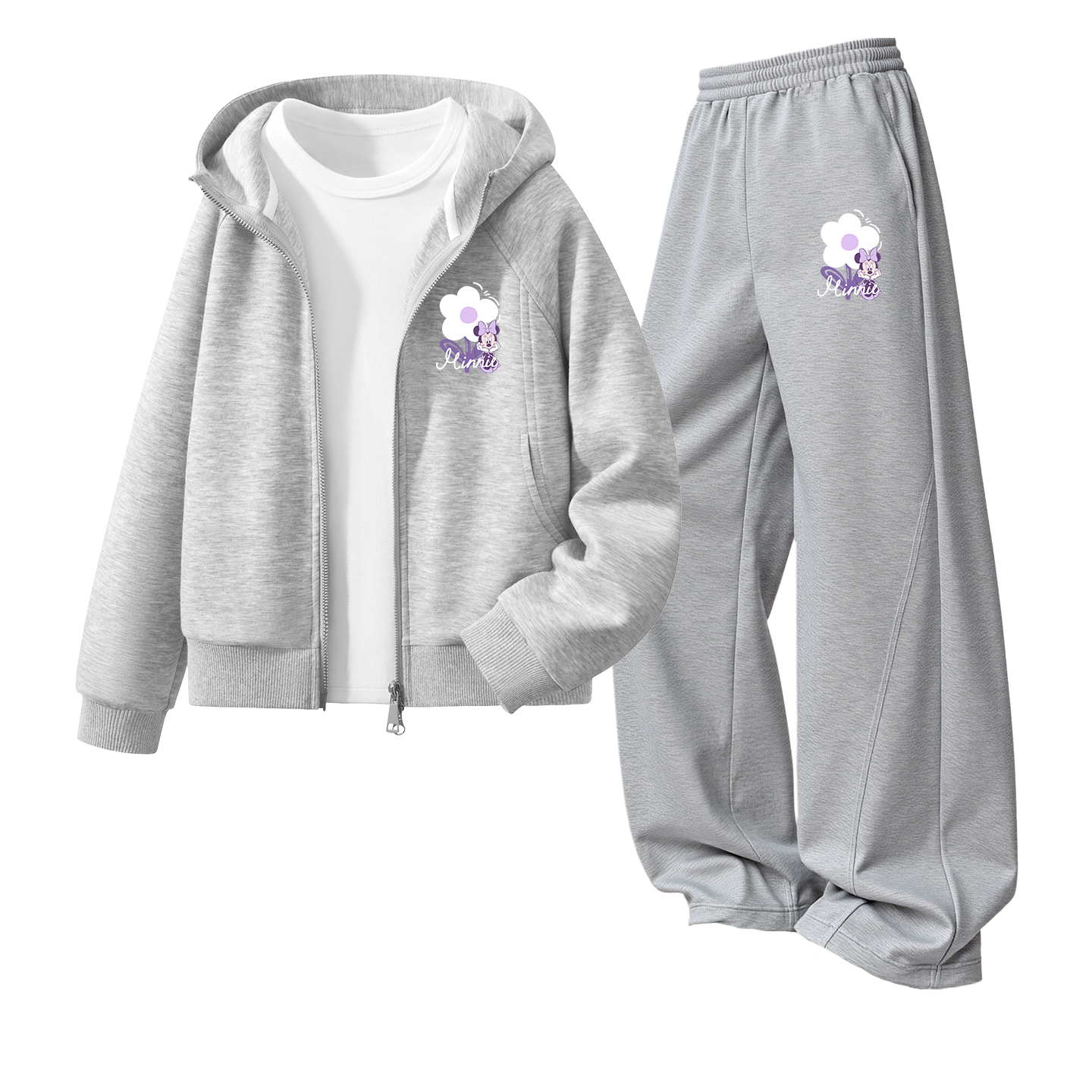 

Детская повседневная спортивная одежда Disney, светло-серый