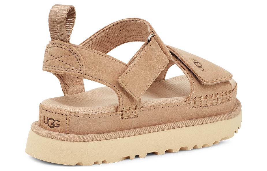 UGG Золотая звезда Платформа Сандалии Дрифтвуд Женские Светлый Топ, цвет Light Taupe — фото 4