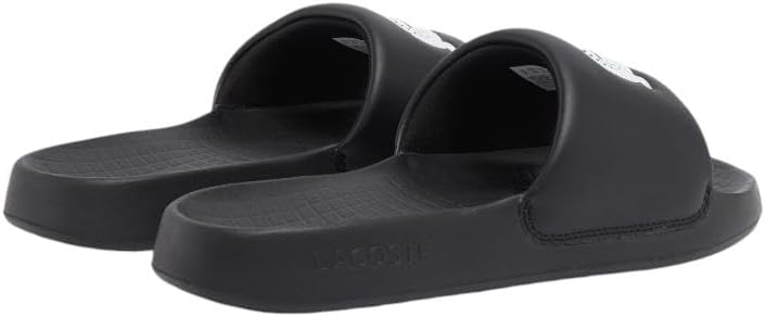 Lacoste мужские сандалии Serve Slide 1.0, Black & White Croc — фото 3