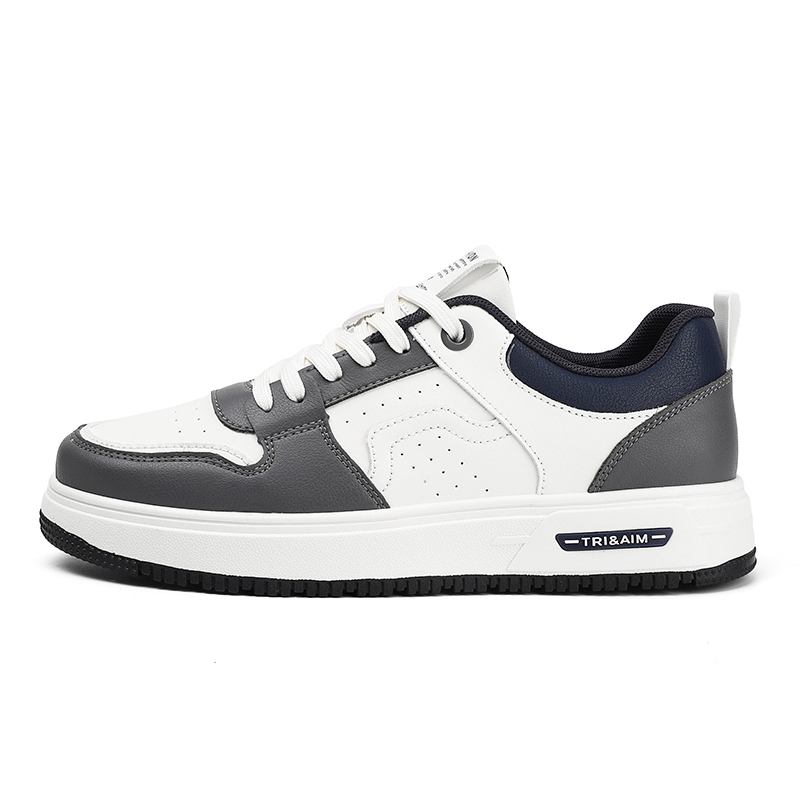 

YIVELOVE Мужские низкие скейтерские кроссовки с устойчивым к истиранию покрытием бело-серые, цвет White Gray