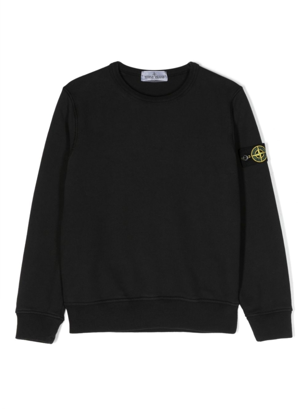 

Stone Island Junior толстовка с нашивкой Compass, черный