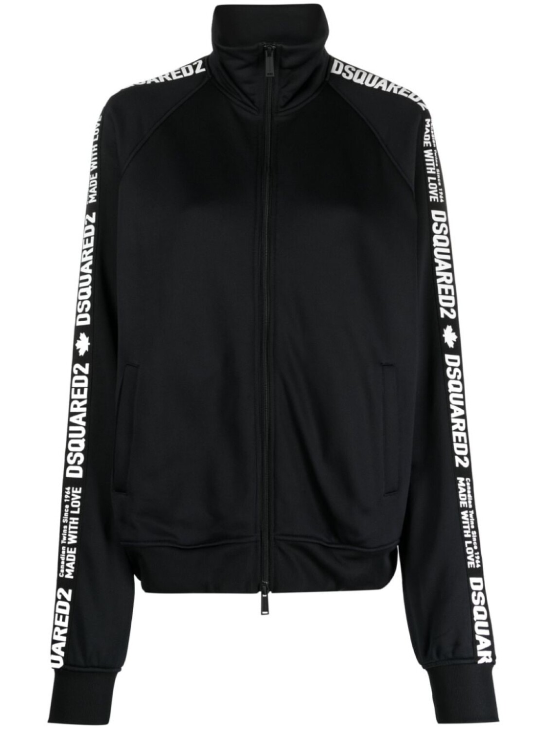 

Dsquared2 толстовка на молнии с логотипом, черный