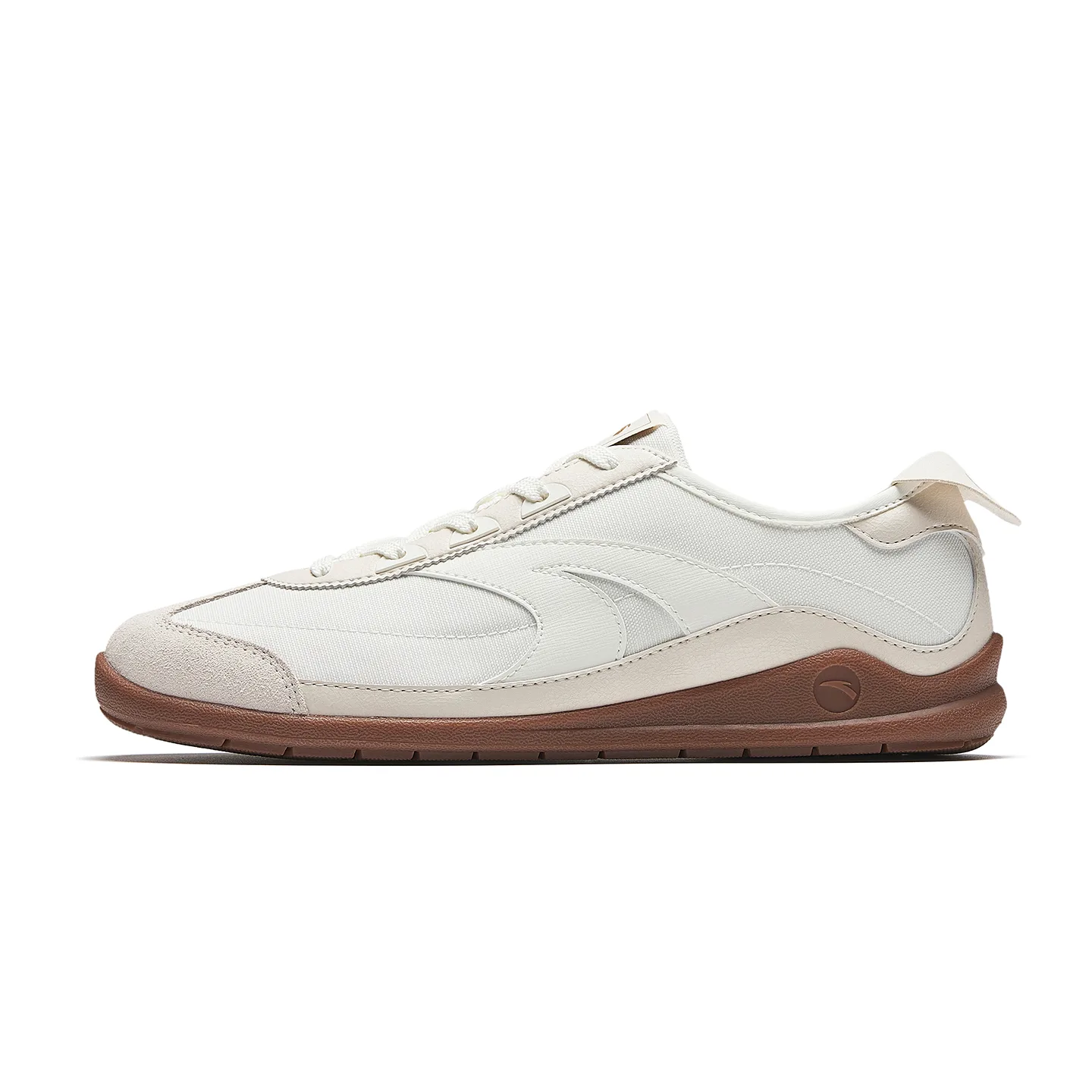 ANTA Мужские повседневные кроссовки Duck Bill Slip Resistant, устойчивые к скольжению и истиранию, легкие, цвет Ivory White/Mud Gray