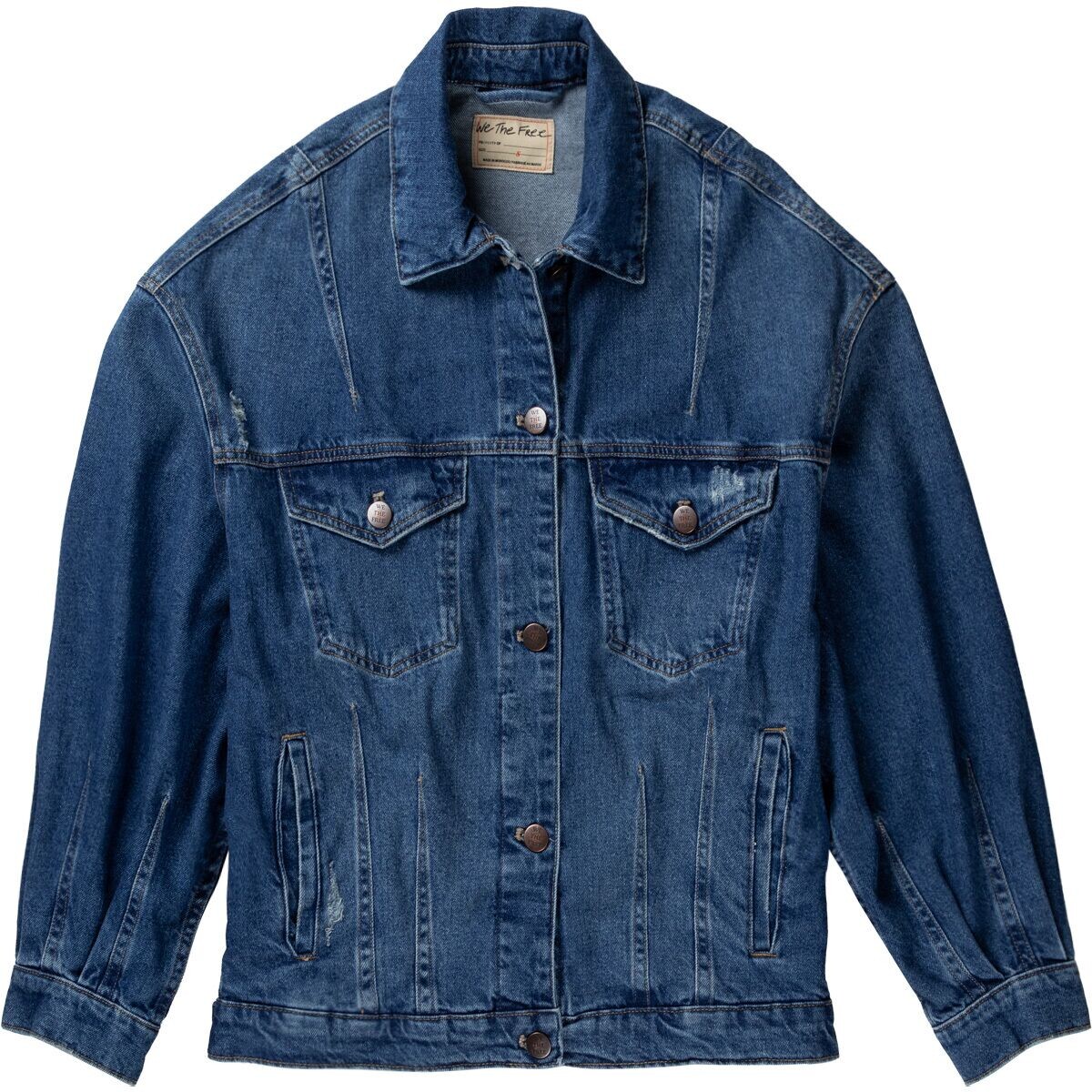 

Джинсовая куртка all in Free People, цвет touch the sky