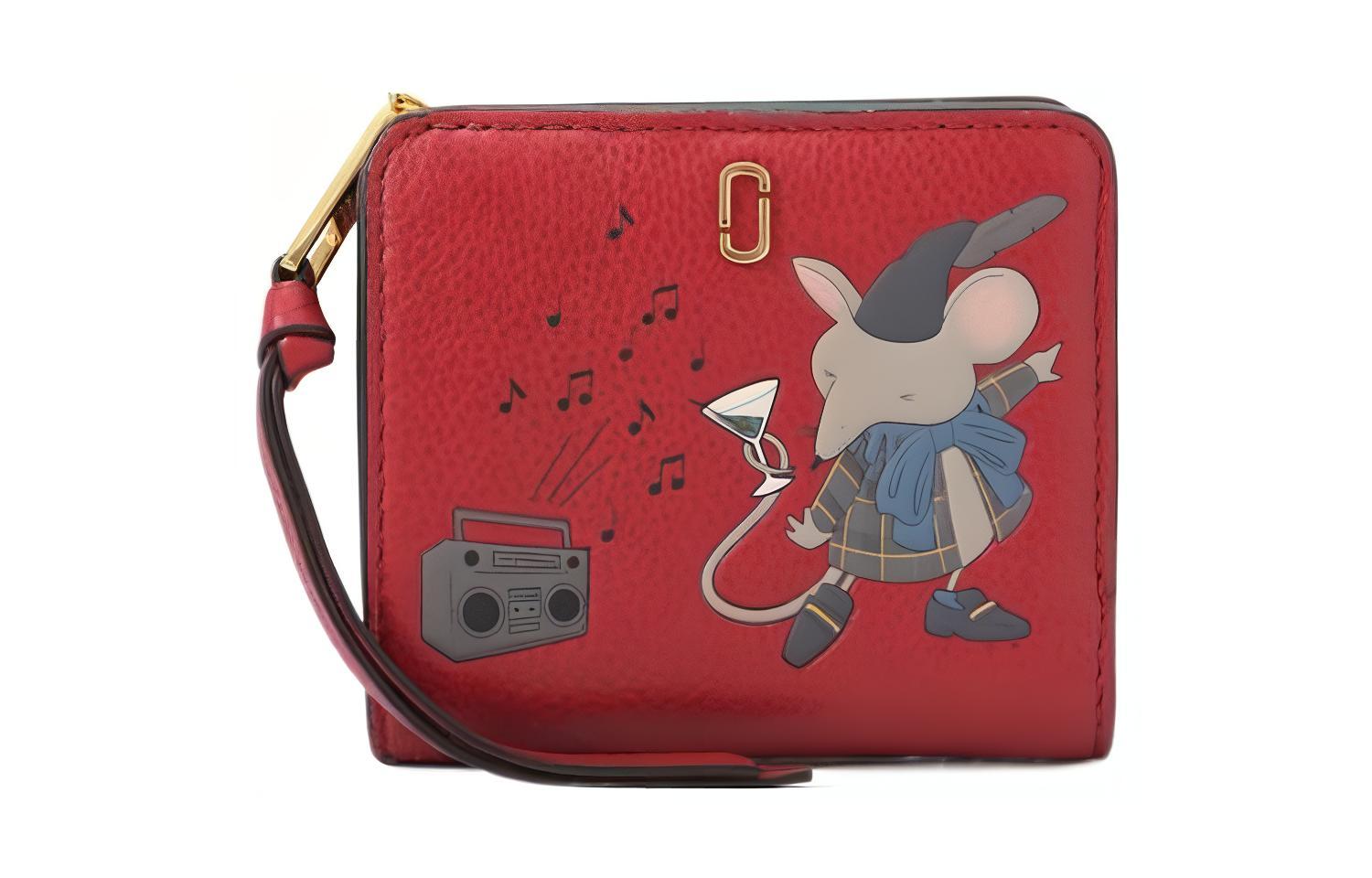 

MARC JACOBS Кожаный кошелек для женщин красный