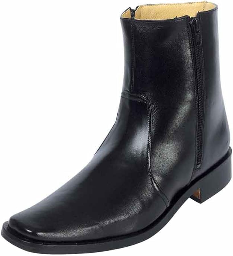 

Мужские ботинки до щиколотки, Botin Vaquero 10661, повседневные или для торжественных случаев, для мужчин, из чистой кожи теленка Nuestratradicionmex, черный