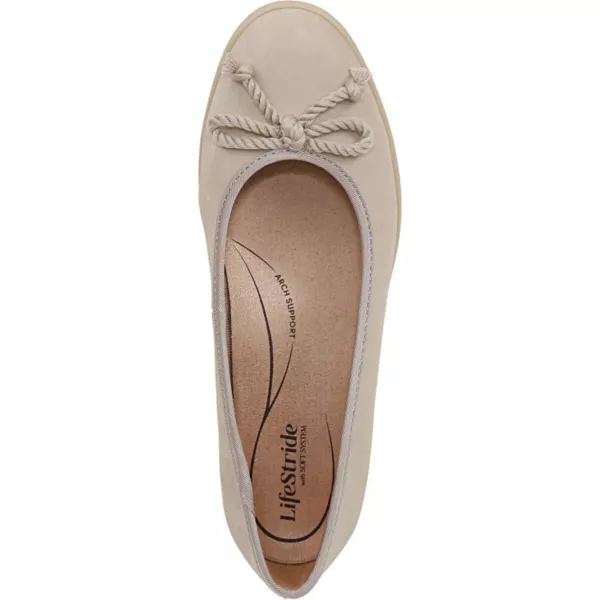 Балетки Maura для женщин из искусственной кожи на плоской подошве Lifestride, цвет taupe faux leather — фото 4