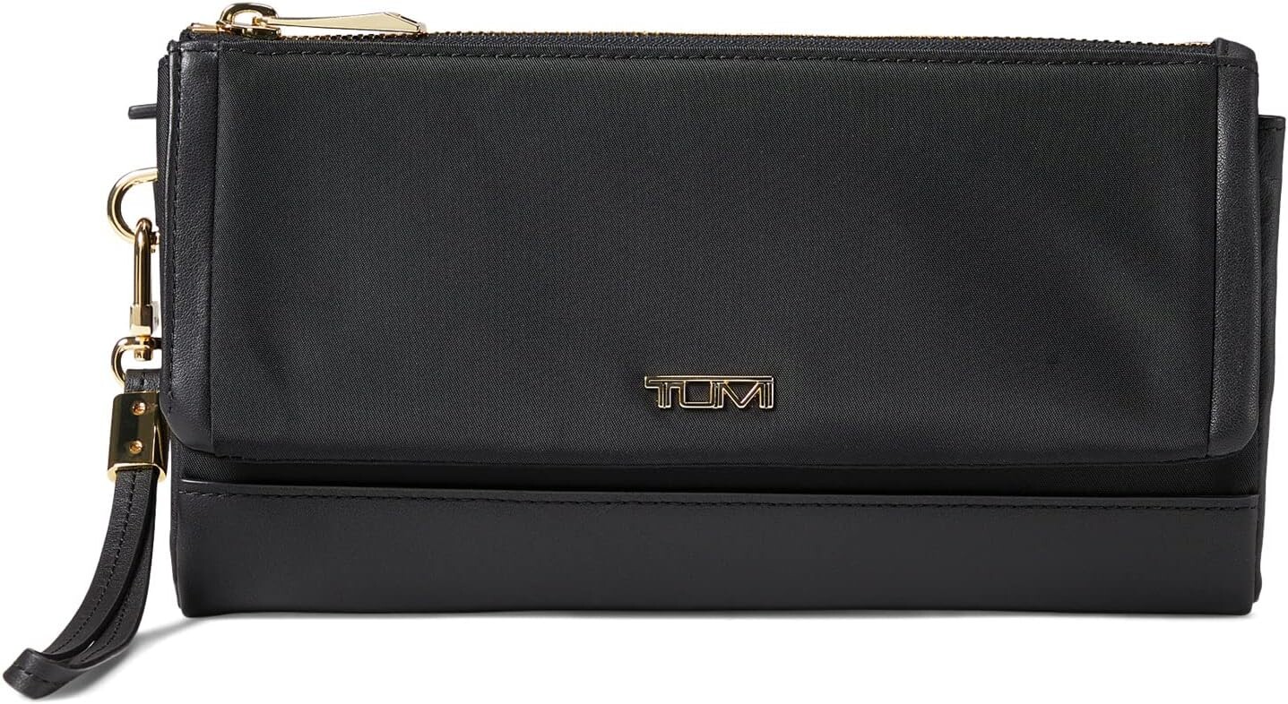 

Клатч Voyageur Travel Wallet Tumi, цвет Black/Gold